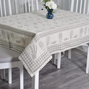 Medvilninė staltiesė Levandų puokštės / 1 perkate – antra dovanų!