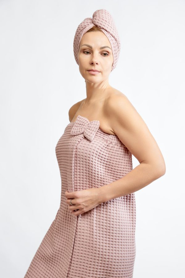 Rožinė pirties prijuostė - Image 3