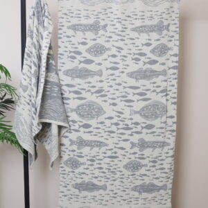 Lininis rankšluostis Žuvys