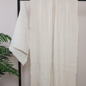 Baltas lininis rankšluostis