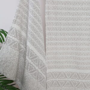 Lininis rankšluostis Pilki rombai