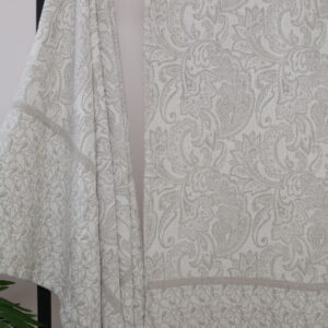 Lininis rankšluostis Pilkos gėlės