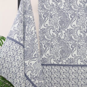 Lininis rankšluostis Mėlynos gėlės