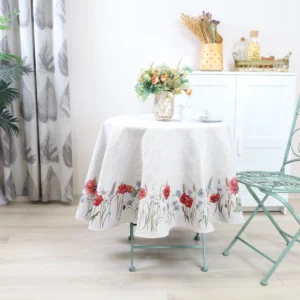 Apvali staltiesė Rugiai ir aguonos