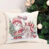 Dvipusis pagalvės užvalkalas Šventines nuotaikos senelis