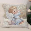 Dvipusis pagalvės užvalkalas Ramybės angelas