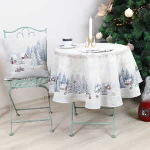 Apvali staltiesė Sniego pasaka