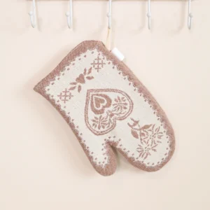 Virtuvinė pirštinė Ruda širdelė