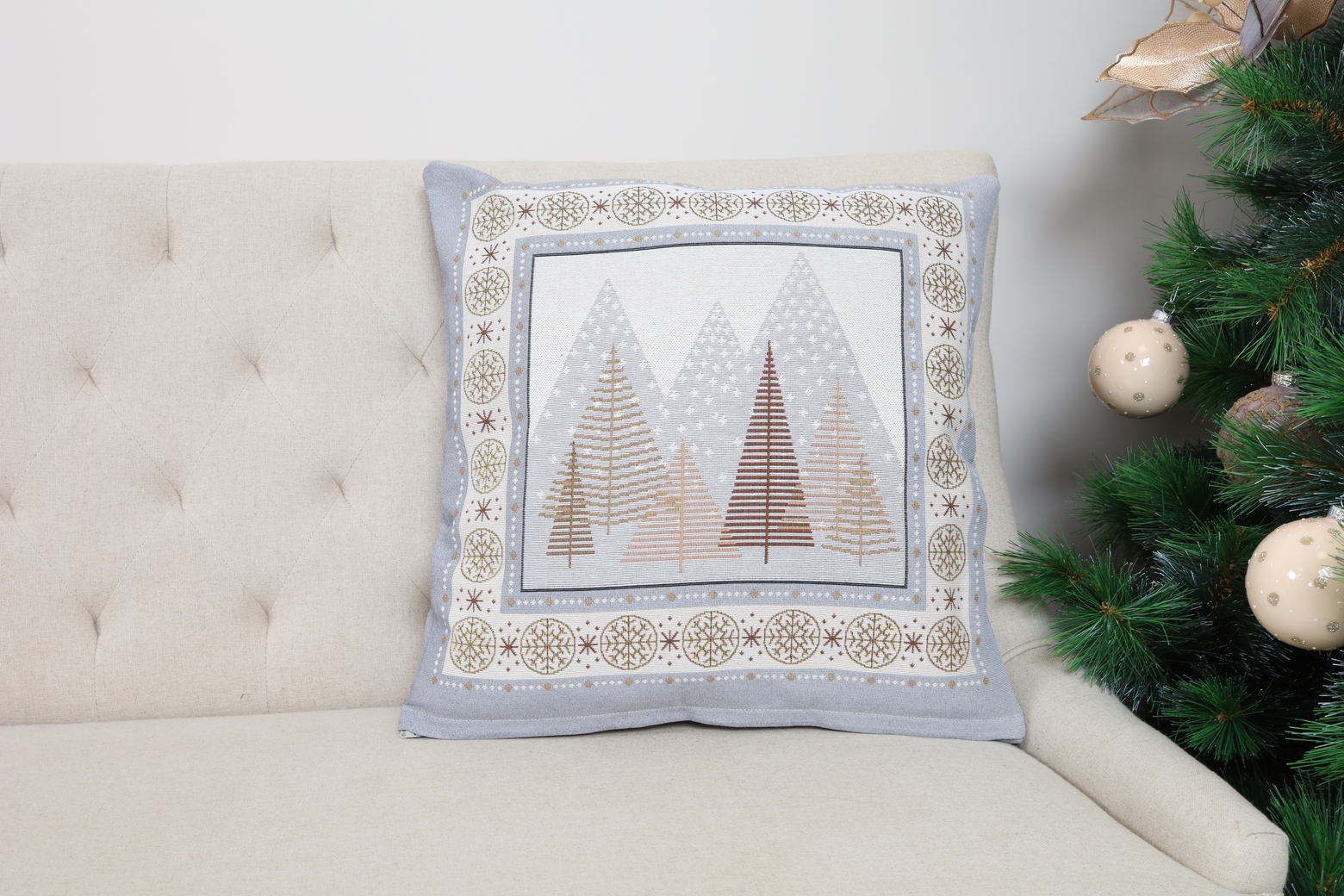 Dvipusis pagalvės užvalkalas Paslaptingas miškas - Image 6