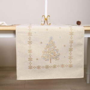 Kalėdinis Stalo takelis Stebuklingos Šventės (blizgus)