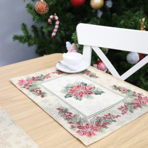 Kalėdinė stalo servetėlė Kalėdų gėlė