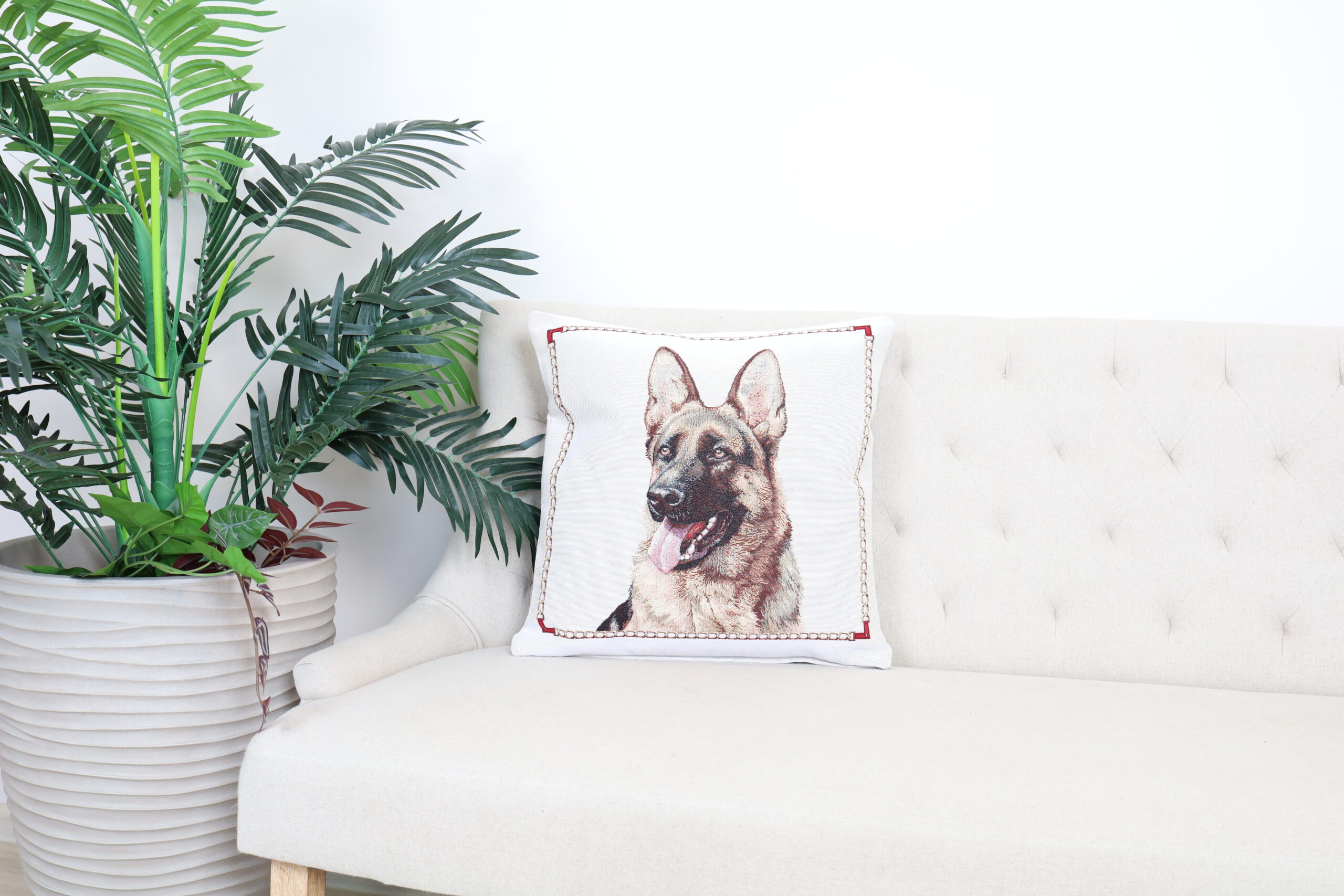 Dvipusis pagalvės užvalkalas Vokiečių aviganis - Image 4