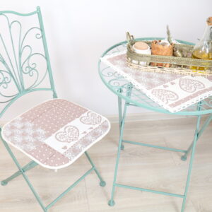 Kedės pagalvėlė rudos širdelės, namų valgamojo dekoras