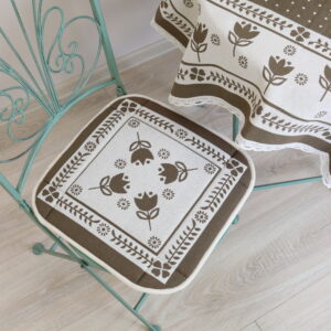 Kedės pagalvėlė rudos tulpės, namų valgamojo dekoras