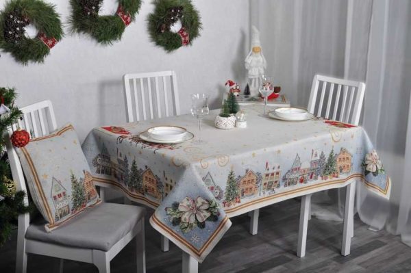 Kalėdinė staltiesė Kalėdų miestelis - Image 5
