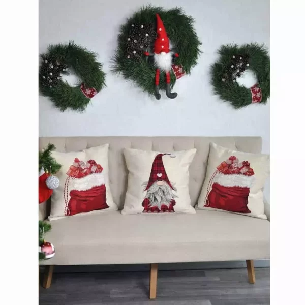Kalėdinis pagalvėlės užvalkalas Dovanų maišas - Image 4