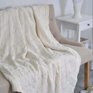 Lininė lovatiesė Balti rombai