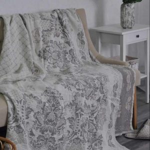 Lininė lovatiesė Gėlynas