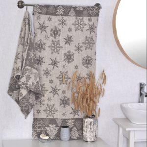 Lininis rankšluostis Snaigės