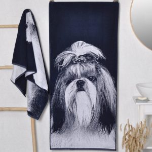 Medvilninis rankšluostis Shih Tzu