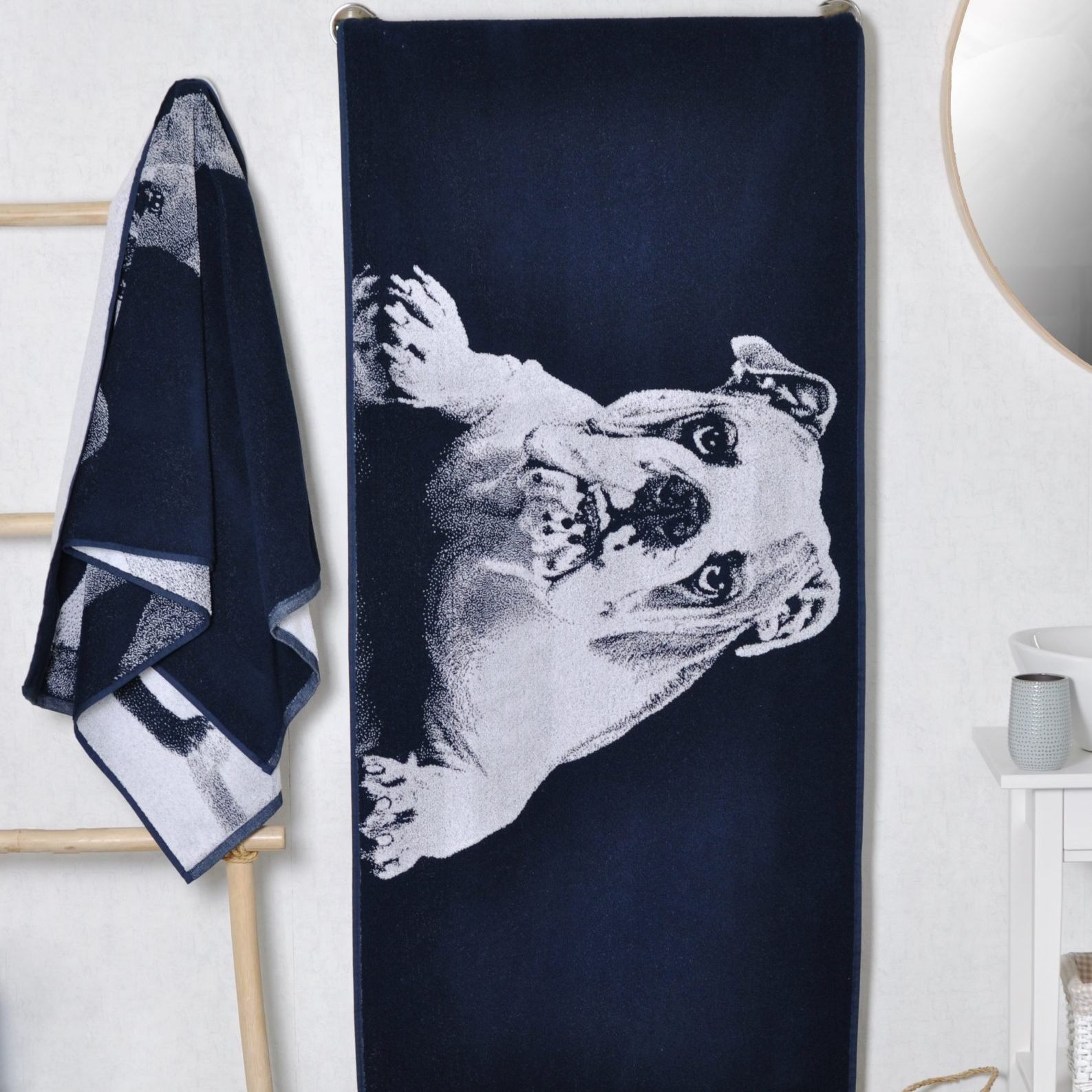 Medvilninis rankšluostis Anglų buldogas - Image 4