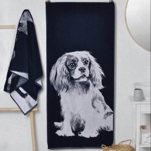 Medvilninis rankšluostis Karaliaus Karolio spanielis