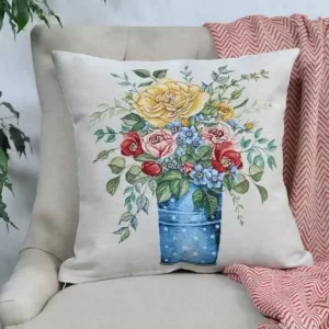 Pagalvės užvalkalas Rožės kibirėlyje