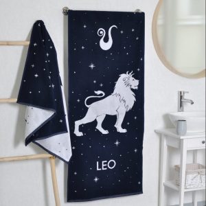 Medvilninis vonios rankšluostis Zodiakas Liūtas