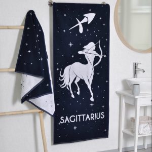 Medvilninis vonios rankšluostis Zodiakas Šaulys