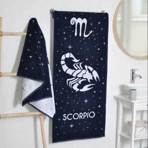 Medvilninis vonios rankšluostis Zodiakas Skorpionas