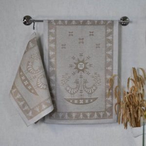 Virtuvinis lininis rankšluostis Povai