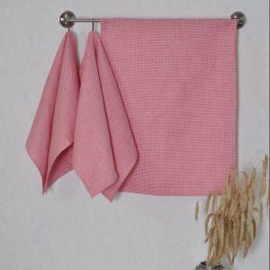 Virtuvinis vaflinis rankšluostis Raudonis