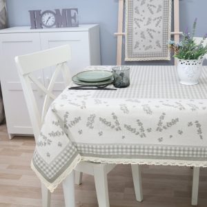 Medvilninė staltiesė Levandų šakelės / 1 perkate – antra dovanų! - 150x180
