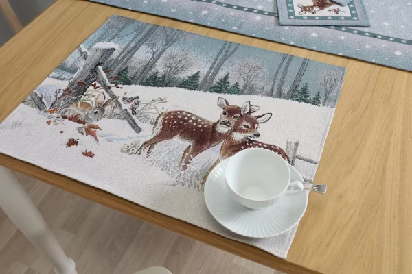 Kalėdinė stalo servetėlė Žiemos Idilė - Image 4