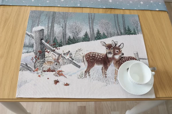 Kalėdinė stalo servetėlė Žiemos Idilė - Image 3