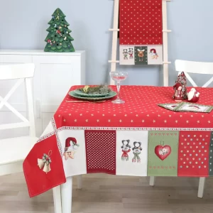 Kalėdinė staltiesė Linksmų Švenčių