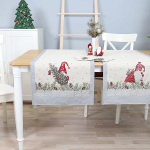 Kalėdinis Stalo takelis Nykštukų Dovanos (blizgus)