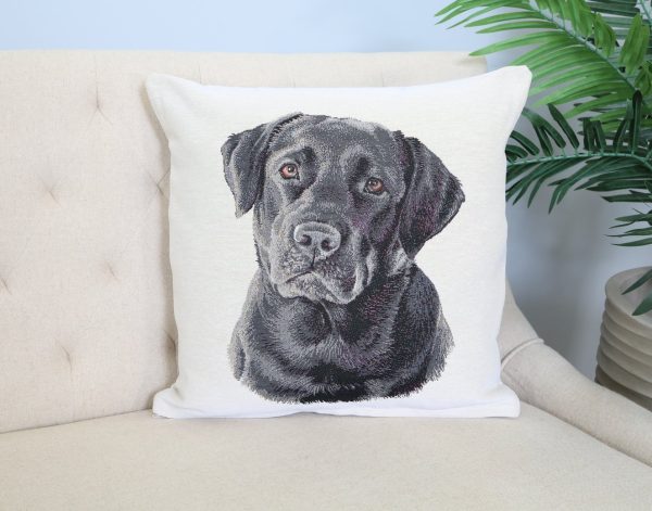 Dvipusis pagalvės užvalkalas Juodas labradoras - Image 2