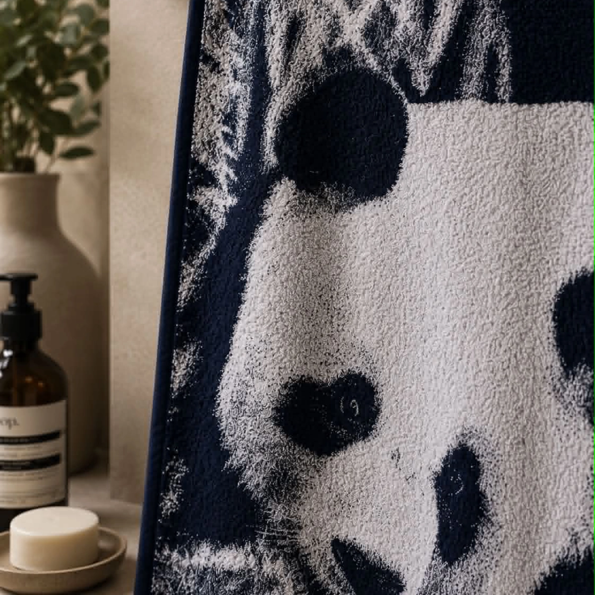 Medvilninis rankšluostis Panda - Image 2