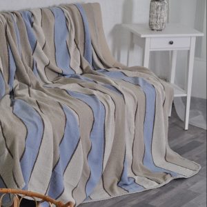 Lininė lovatiesė Dryžiai