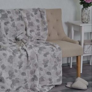 Lininė lovatiesė Lapai