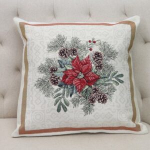 Pagalvės užvalkalas Žiemos Girlianda (blizgus)