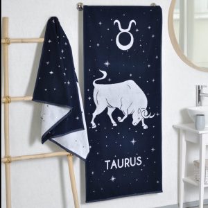 Medvilninis vonios rankšluostis Zodiakas Jautis