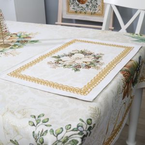 Kalėdinė stalo servetėlė Auksinės Kalėdos