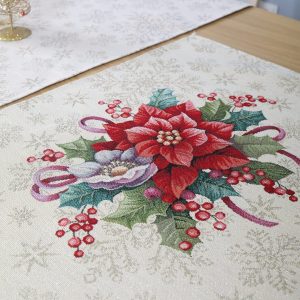 Kalėdinė stalo servetėlė Auksinės Šventės (blizgi)