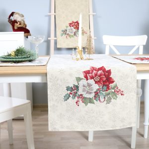 Kalėdinis Stalo takelis Auksinės Šventės (blizgus)