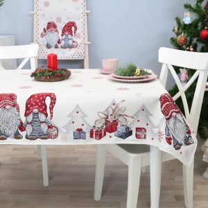 Kalėdinė staltiesė Du Nykštukai (blizgi)