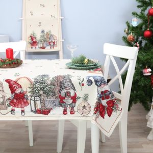 Kalėdinė staltiesė Nykštukų Karalystė (blizgi)
