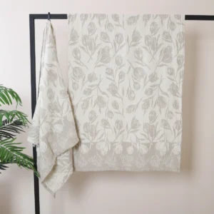 Vonios rankšluostis Tulpės