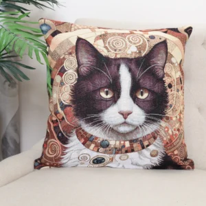 Dvipusis pagalvės užvalkalas Karališkas katinas